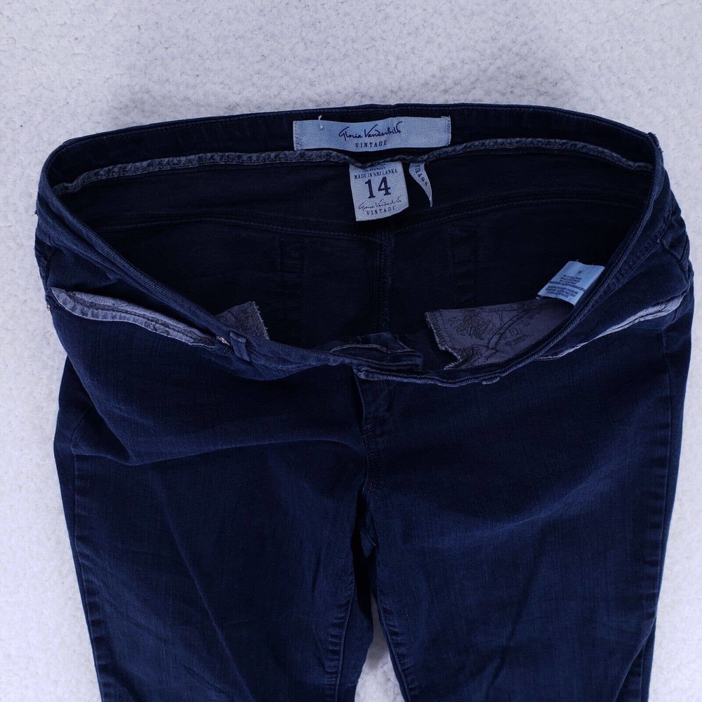 Gloria Vanderbilt Jeans Womens Size 14 Dark Blue Wash Sophia Vintage Pants - Picture 6 of 11